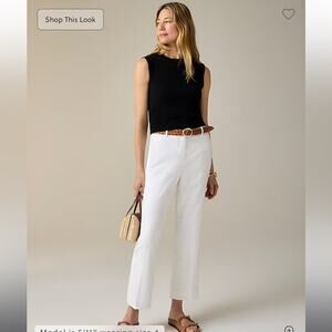 J.Crew Petite Kaya pant in stretch linen blend